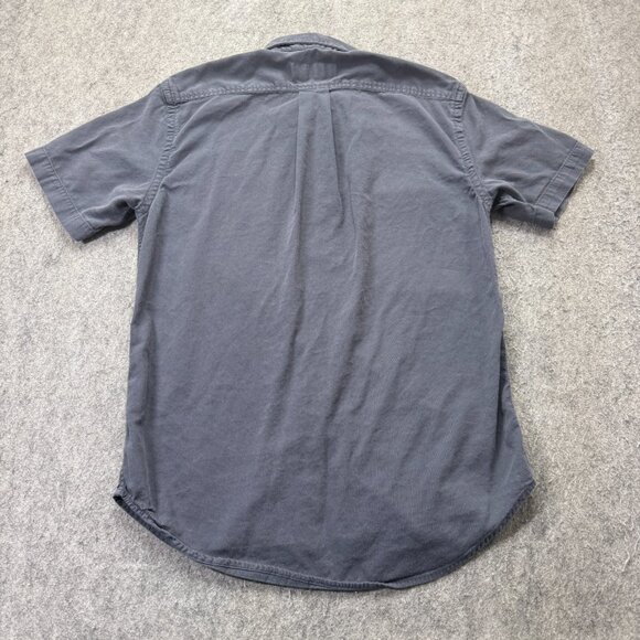 Buck Mason Shirt Men S Blue Short Sleeve Button Up Cotton Rayon - Picture 7 of 12